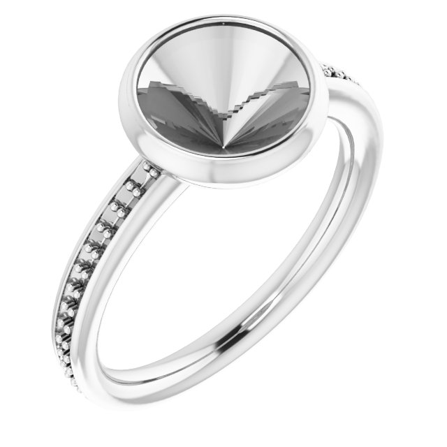 Bezel-Set Accented Ring