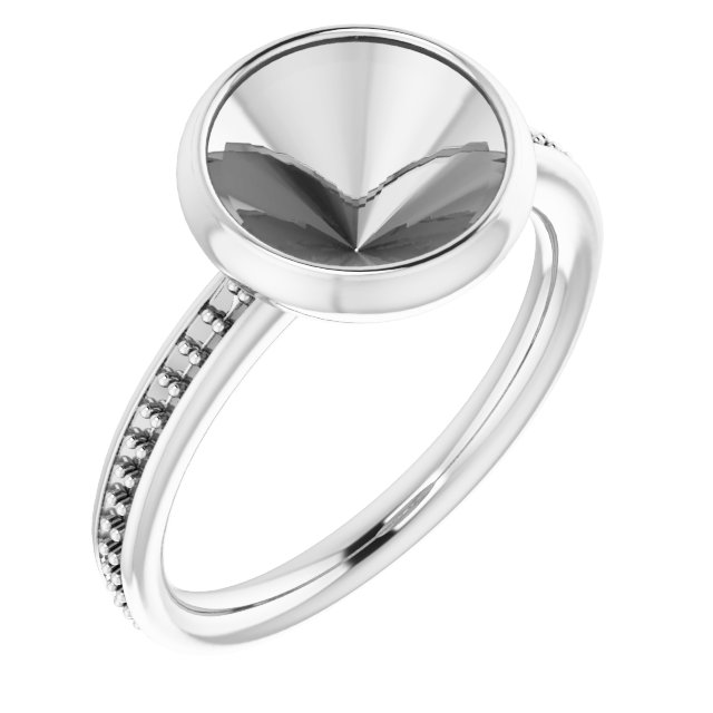 Bezel-Set Accented Ring