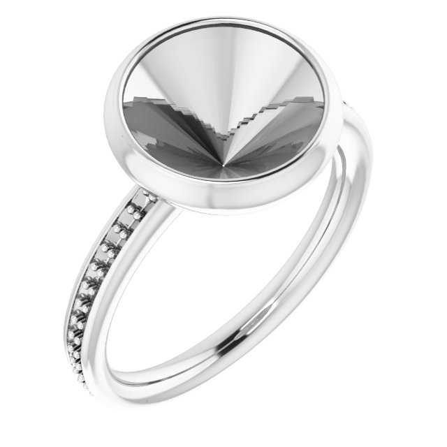 Bezel-Set Accented Ring
