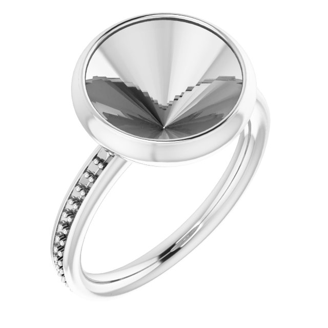Bezel-Set Accented Ring