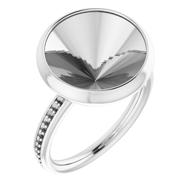 Bezel-Set Accented Ring