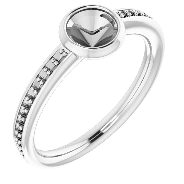 Bezel-Set Accented Ring