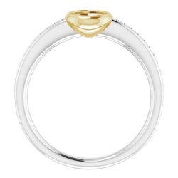 Accented Bezel-Set Ring 