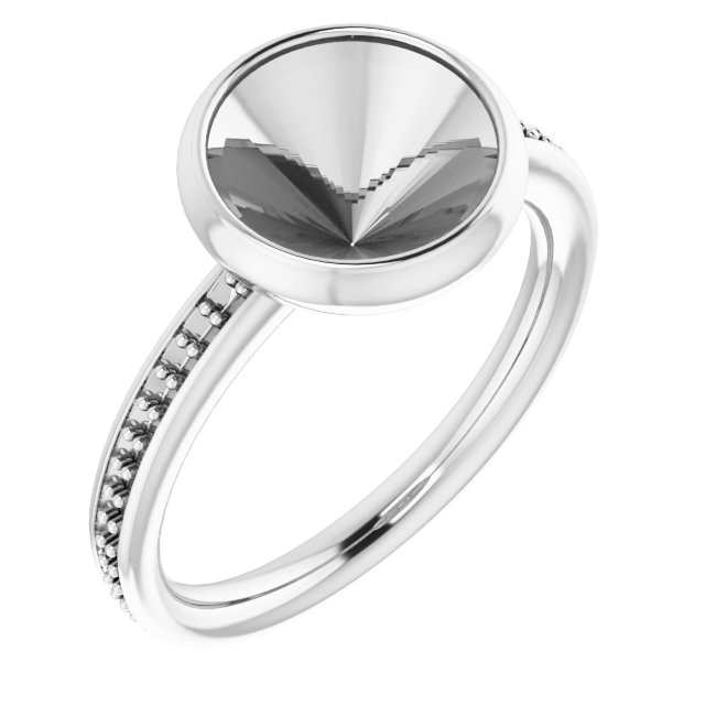 Bezel-Set Accented Ring