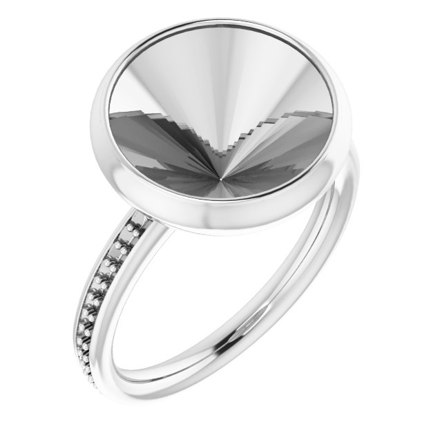 Bezel-Set Accented Ring