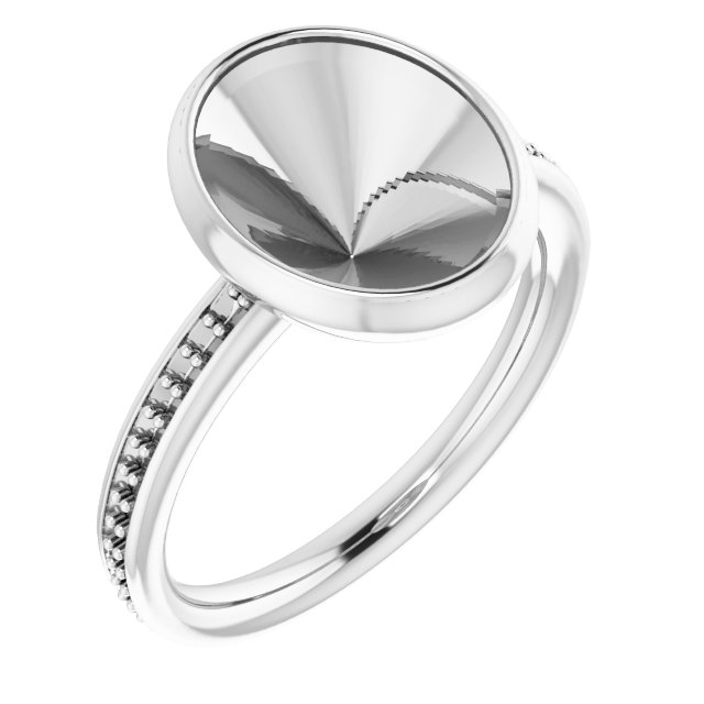 Bezel-Set Accented Ring