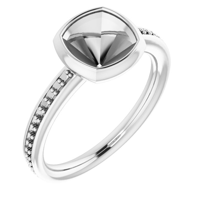 Bezel-Set Accented Ring