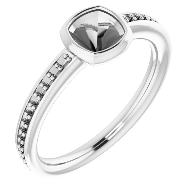 Bezel-Set Accented Ring