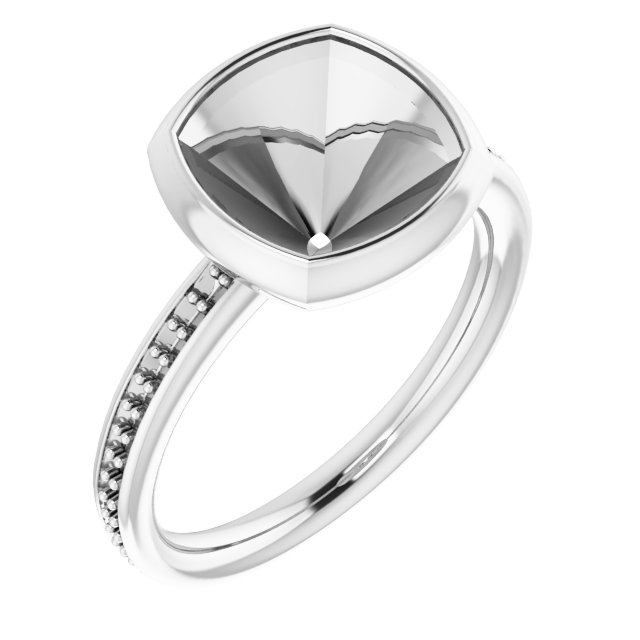Bezel-Set Accented Ring