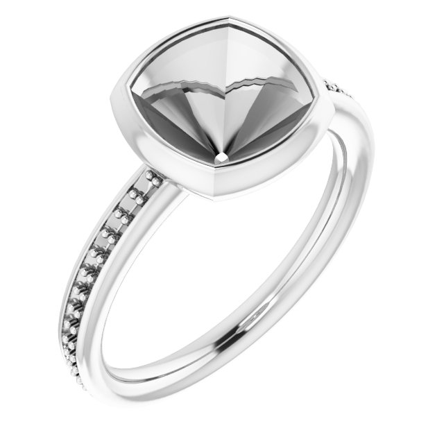 Bezel-Set Accented Ring