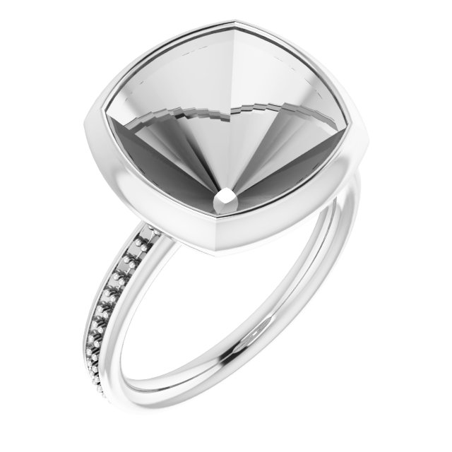 Bezel-Set Accented Ring