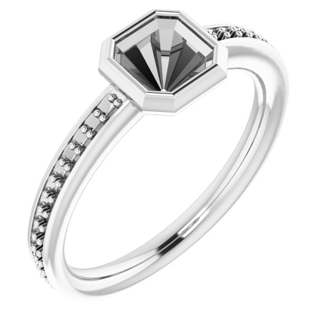 Bezel-Set Accented Ring