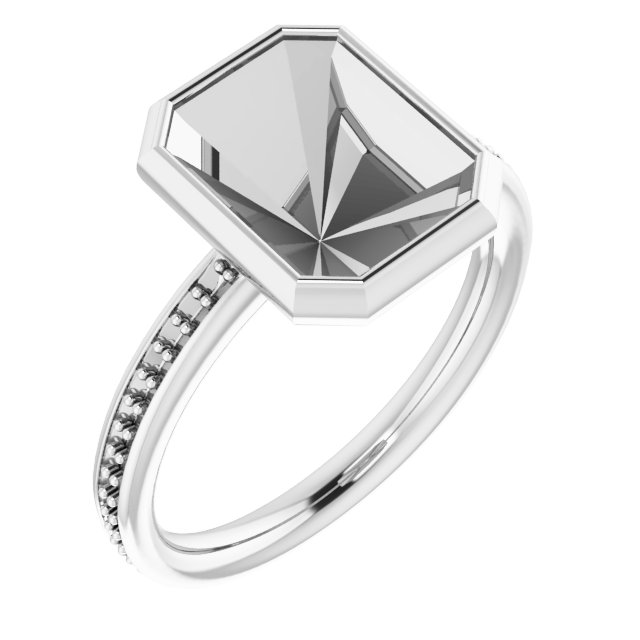 Bezel-Set Accented Ring