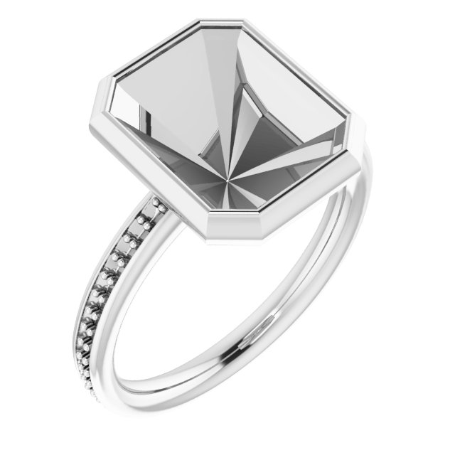 Bezel-Set Accented Ring