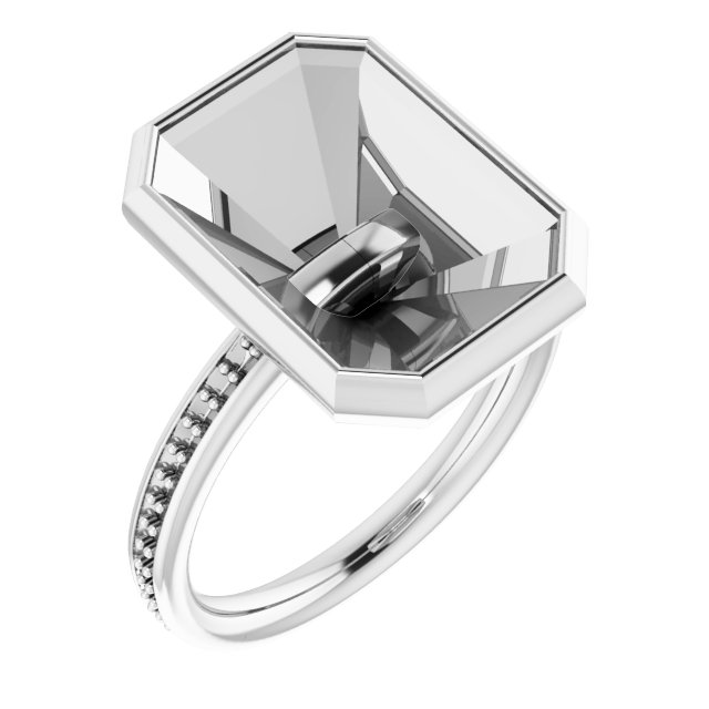Bezel-Set Accented Ring