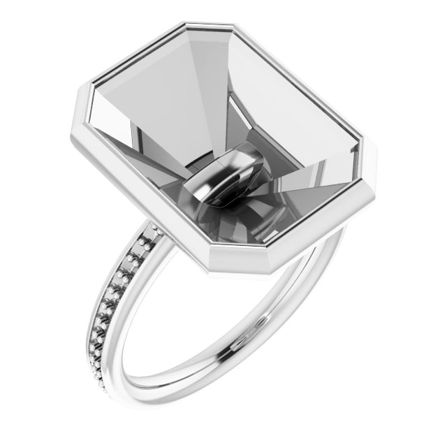 Bezel-Set Accented Ring