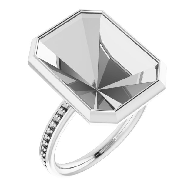 Bezel-Set Accented Ring