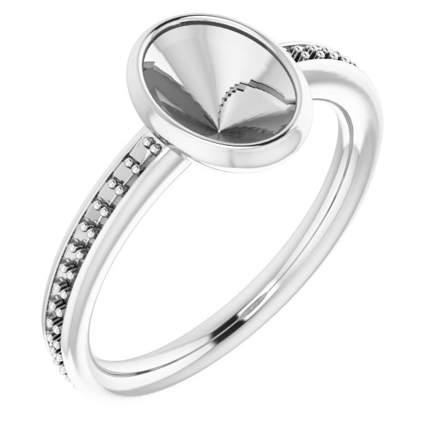 Bezel-Set Accented Ring