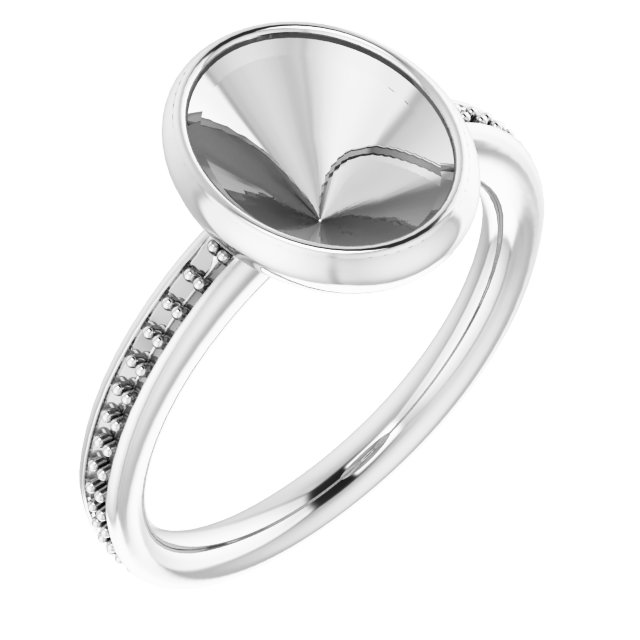 Bezel-Set Accented Ring