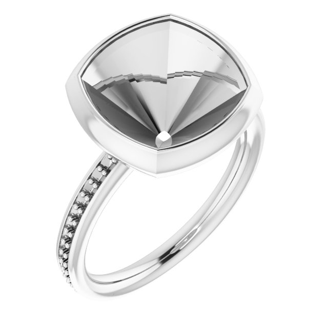 Bezel-Set Accented Ring