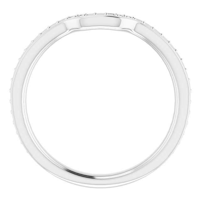 Band Mounting for 7x5 mm Emerald Ring view 2