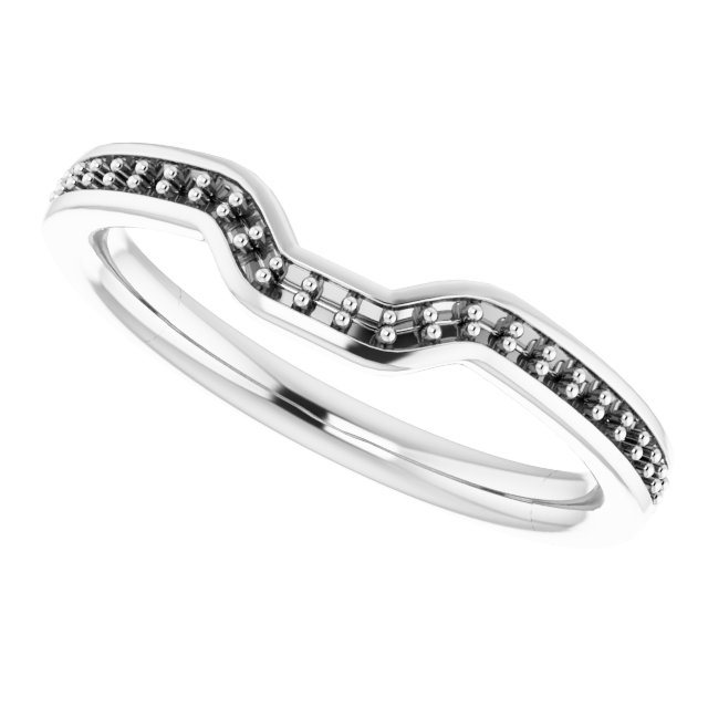 Band Mounting for 7x5 mm Emerald Ring view 5