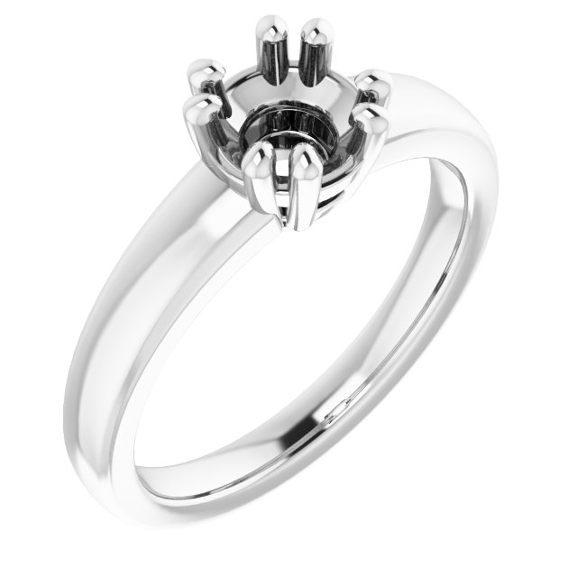 Split-Prong Solitaire Engagement Ring
