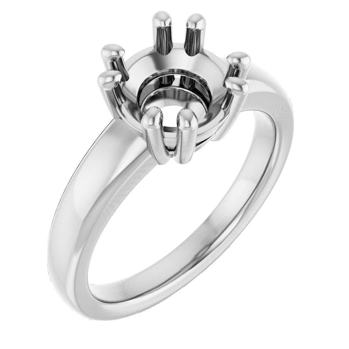 Split-Prong Solitaire Engagement Ring