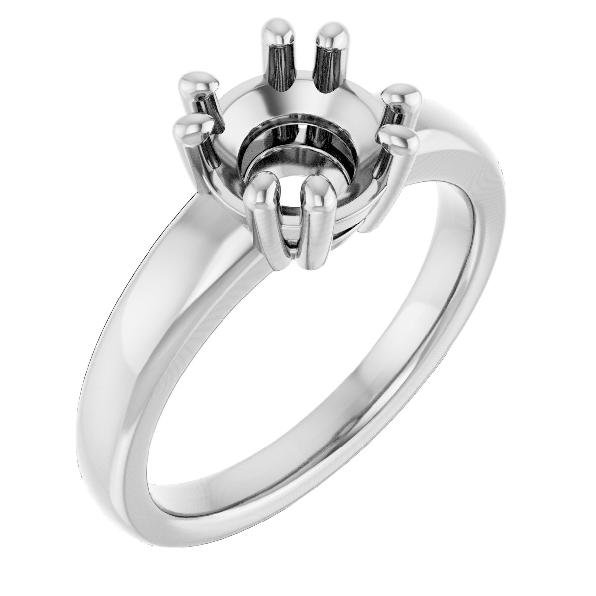 Split-Prong Solitaire Engagement Ring