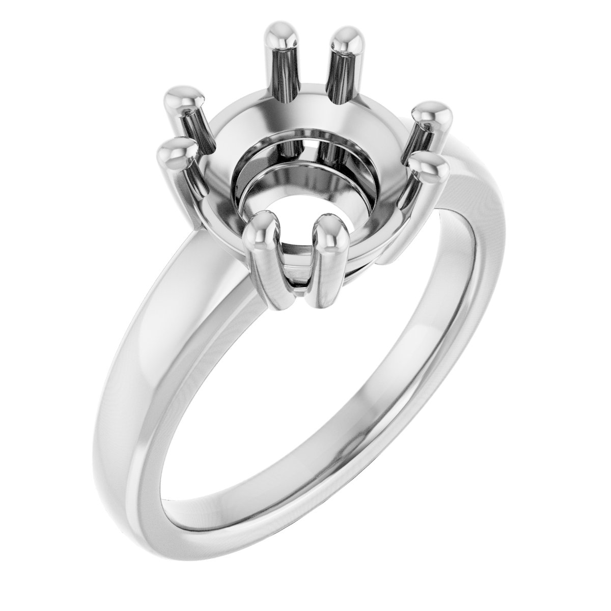 Split-Prong Solitaire Engagement Ring