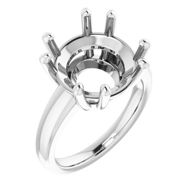 Split-Prong Solitaire Engagement Ring