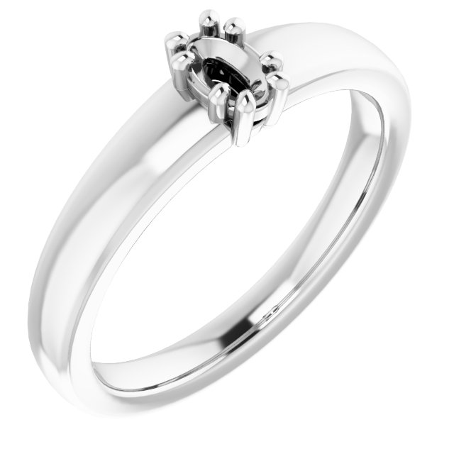 Split-Prong Solitaire Engagement Ring