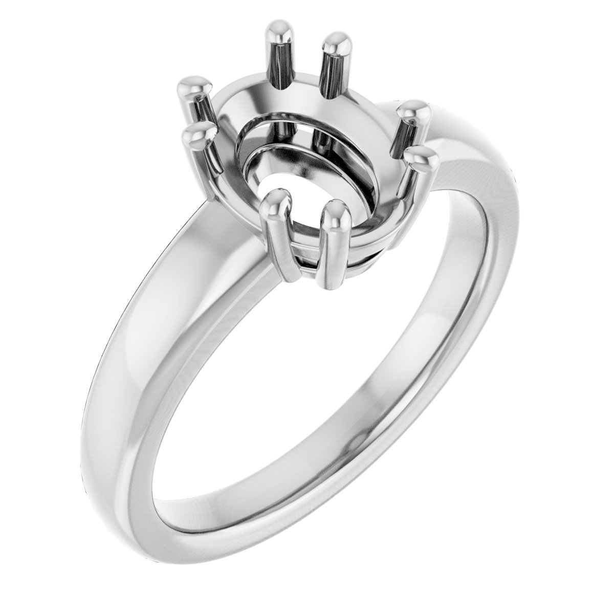 Split-Prong Solitaire Engagement Ring