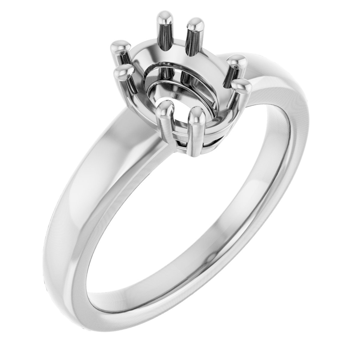 Split-Prong Solitaire Engagement Ring