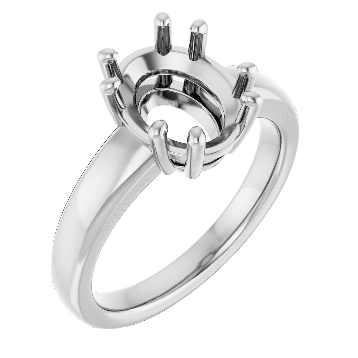 Split-Prong Solitaire Engagement Ring