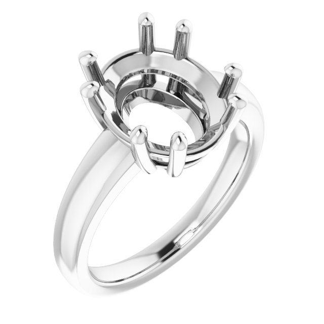 Split-Prong Solitaire Engagement Ring