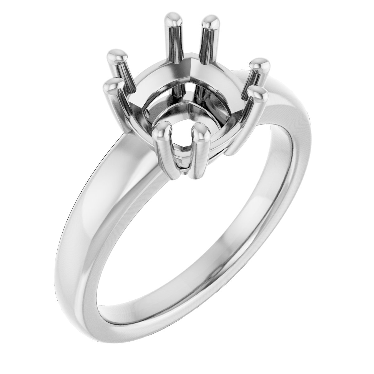 Split-Prong Solitaire Engagement Ring