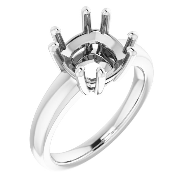 Split-Prong Solitaire Engagement Ring