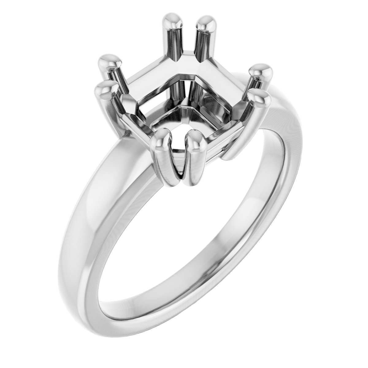 Split-Prong Solitaire Engagement Ring