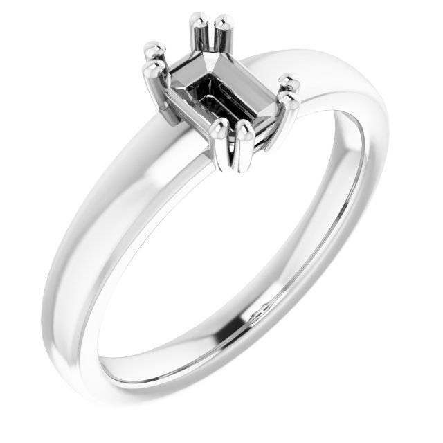 Split-Prong Solitaire Engagement Ring