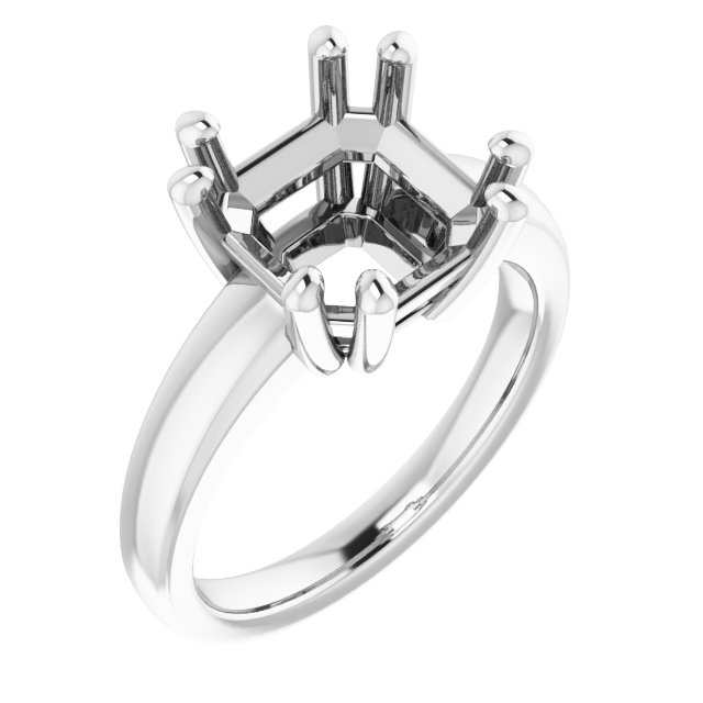 Split-Prong Solitaire Engagement Ring