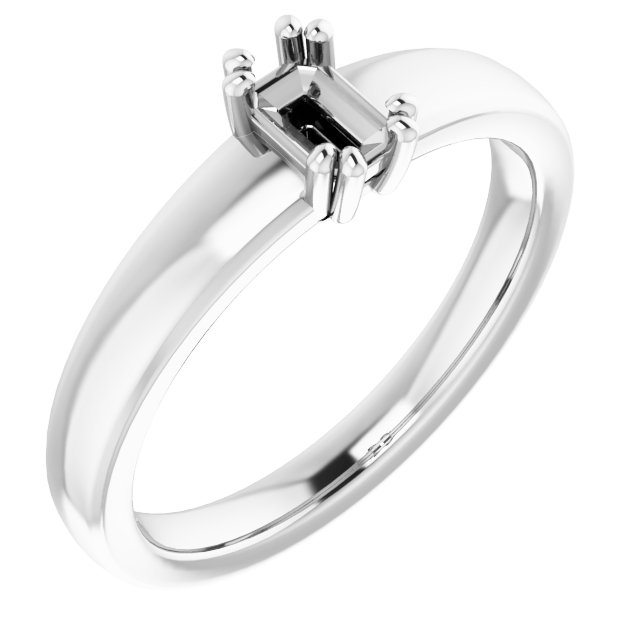 Split-Prong Solitaire Engagement Ring