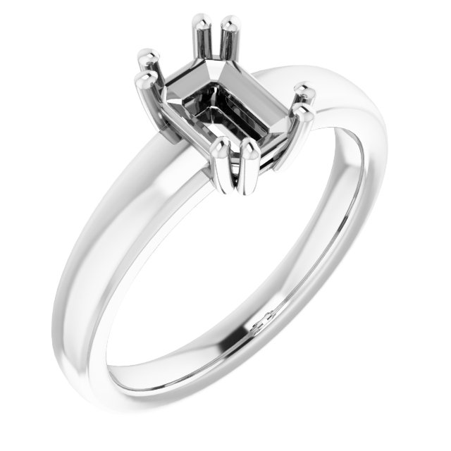 Split-Prong Solitaire Engagement Ring