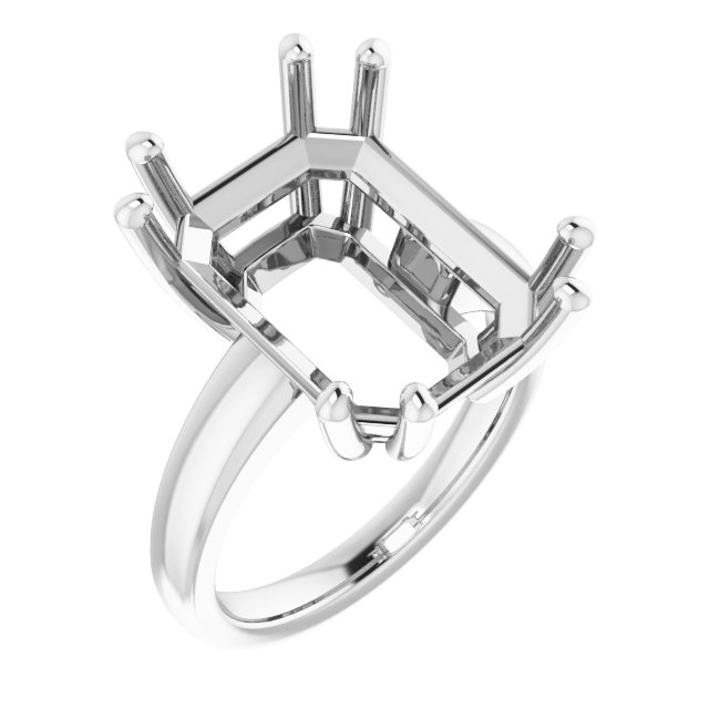 Split-Prong Solitaire Engagement Ring