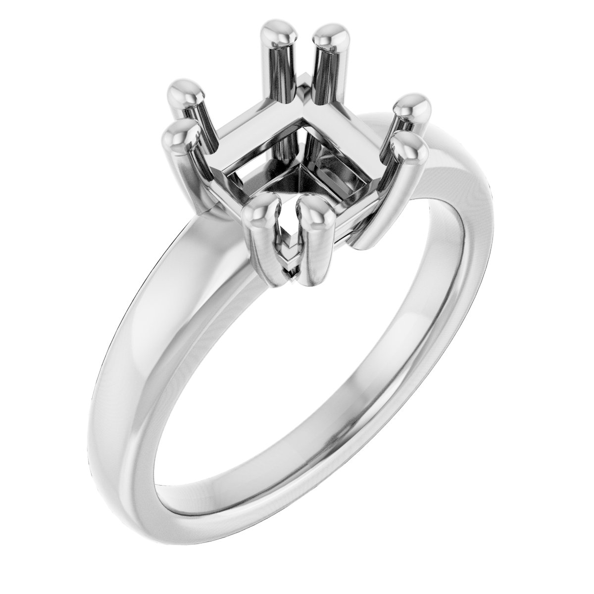 Split-Prong Solitaire Engagement Ring