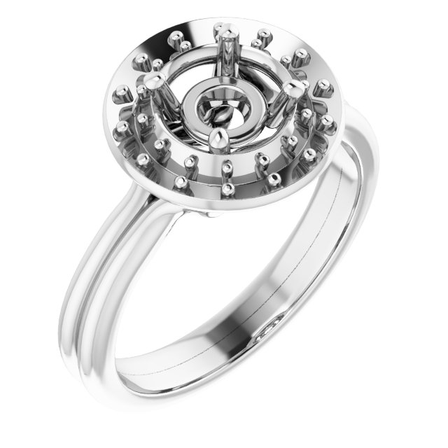 Halo-Style Engagement Ring