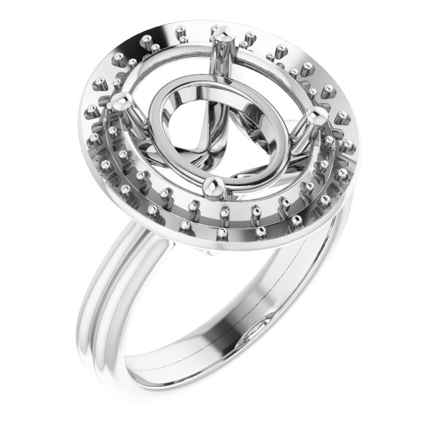 Halo-Style Engagement Ring