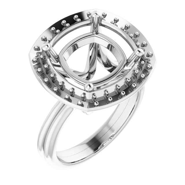 Halo-Style Engagement Ring