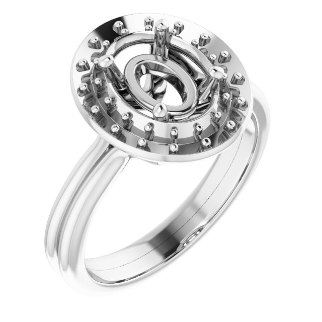 Halo-Style Engagement Ring