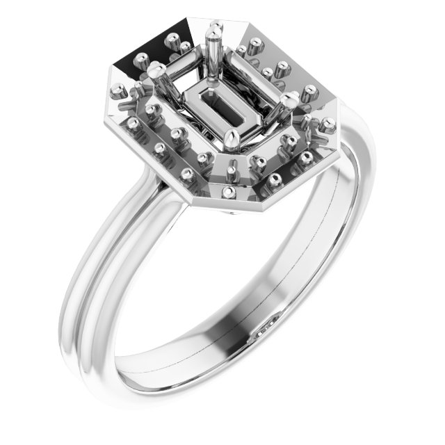 Halo-Style Engagement Ring